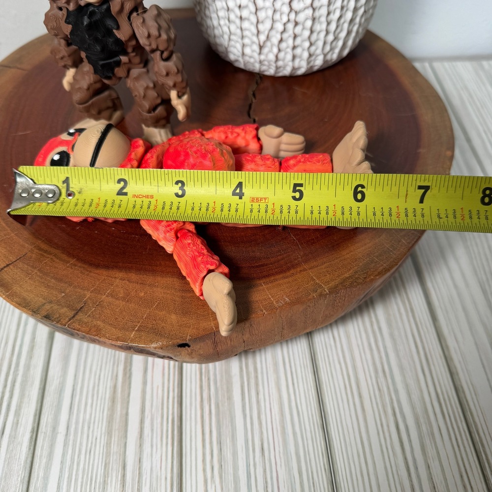 Punch The Monkey & His Orangutan Plush Fidget Toy 3D Printed - Picture 8 of 9